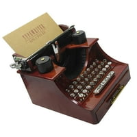 TISPEWRITERBO MUSICAL RETROVINGA BO FIGURINE instrument Ručni drveni poklon ukras model Miniature Mini