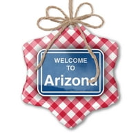 Žićinski ukras potpora dobrodošli u Arizona Red Plaid Neonblond
