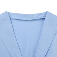 Posteljina bluza Casual Normcore Dugme s dugim rukavima