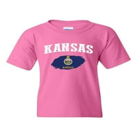 Normalno je dosadno - majice velike djevojke i vrhovi tenkova, do velike djevojke - Kansas Flag