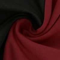 Ženska gotička vintage boja blok za šivanje retro mračnog isključivanja midi haljina HOT6SL4486162