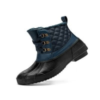 Woobring dame hladno vrijeme snježne čizme plišane obloge zimske cipele hodanje anti-kliznim okruglim