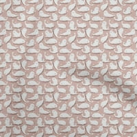 Onuone Georgette viskoza ružičasta losos tkanina azijska kawaii šivaći materijal za ispis tkanine sa dvorištem široko