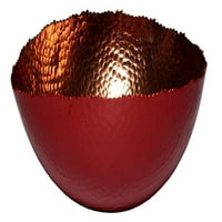 Kolekcija melange kućnog dekora Cuivre, ovalna zdjela, boja - paprika crvena