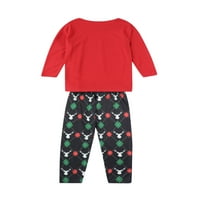 Podudarni obiteljski božićni pidžami postavio je meka porodica podudaranje PJ-ove zaslonske odjeće za