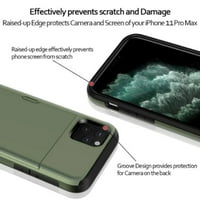 Nosač nosača kartice Wallet IPhone Mini Case Dvostruki sloj otporan na udarce s teškim zaštitom