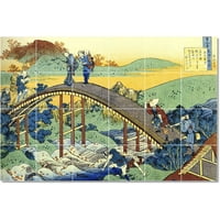 Keramička pločica Mural-Katsushika Hokusai ukiyo-e Rekodeling na pločice Modern Home Remodeling. 25.5