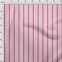 Onuoone Georgette viskoza beba ružičaste tkanine Pin Stripe šivaći zanatske projekte Tkanini otisci