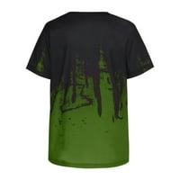 Muške košulje zelene vrhove za muškarce Muška modna casual odijelo 3D digitalna štampa majica pamučne