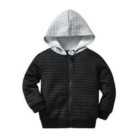 Pedort Toddler Baby Boy Jesen Zimska odjeća Kišne jakne Lighweed Proljetna jakna crna, 120