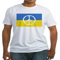 Cafeprespress - molite se za mir u ukrajinskoj majici - ugrađena majica, vintage fit meko pamuk