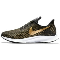 Nike NK Ženski zum Pegasus trčanje cipela crna metalik zlatna pšenica zlata