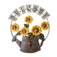 Raneu Kreativni zidni ukras čajnik Dobrodošli Osmješteni sunčani privjesak za cvijeće