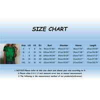Žene Veliki modni kratki rukav tiskali majica Modni pulover Ženska vežbanje HOT PINK XL