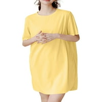 Woobling ženske kratke mini haljine Tunic sandress neregularna ruka majica haljina dame obični ljetni