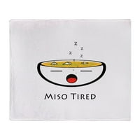 Cafepress - Miso umoran bacanje pokrivač - mekani prekrivač od runa, 50 X60 pokrivač stadiona
