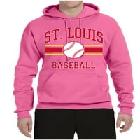 Divlji bobby grad St Louis bejzbol fantasy navijački sportski unisni duksevi dukseri, neon ružičasta,
