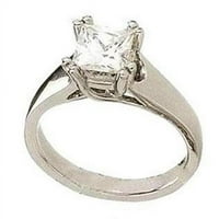 Harry Chad Enterprises CT Princess Cut Diamond Angažovanje SOLITAIRE prsten, veličina 6.5