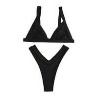 Ženski kupaći kostimi Bandeau zavoj bikini set push-up brazilski kupaći kostimi za kupalište