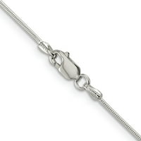 Carat u karatsu bijeli ogrlica od srebra u ultra tankim snažnim srebrom