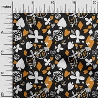 Onuone baršunasto narančasto tkanina za poker kartice za šivanje tiskane plovidbene tkanine uz dvorište