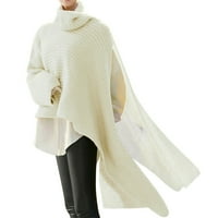 Ketyyh-CHN prevelizirani džemperi za žene s dugim rukavima tanka pletenih džempera vrhovi za žene Fall