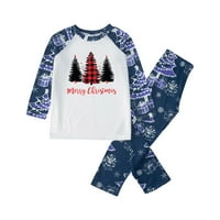 Dezsed Božićne pidžame za porodični roditelj-dijete topli božićni set tiskani kućni nošenje pidžama