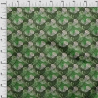 Onuone pamuk poplin zelena tkanina Ocean Jelly Ribe Šivenje zanatske projekte Tkanini otisci sa dvorištem