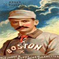 Kralj Kelly, hvatač, Boston Beaneaters; Baseball Poster Print Stari sudac