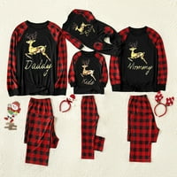 Božićne pidžame za obitelj podudaranje Božićne PJ-ove za obiteljski odmor PJS podudaranje setova dugih