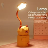 USB punjenje dječje stolne svjetiljke, studentsko spavaonica za čitanje zaštite za oči, kreativne crtane ladice LED stolne lampe