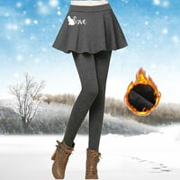 Ženski plišani culots gamaše božićne ležerne rublje čizme toplotne dvije pantalone