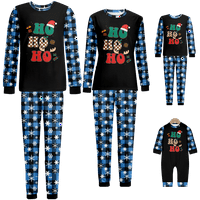 Porodična božićna pidžama otporna na plamene PJS crtani pidžami veličine djece i djece-odrasli-psi,