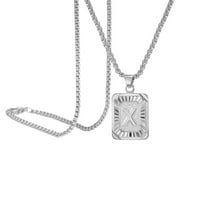 Privjesak Frehsky Privjesak Početna slova Privjesak ogrlica za privjesak srebrna ogrlica od lanaca Početne ogrlice za žene i muškarce