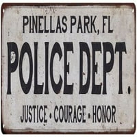 Park, FL policijski odjel. Početna Dekor Metalni znak Poklon 108240012731