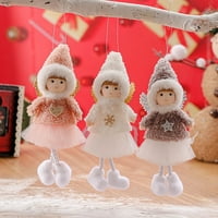 Božićni anđeo plišani lutka privjesak Xmas Drvo viseći ukras ukrase
