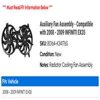 Sklop pomoćnog ventilatora - kompatibilan sa - Infiniti EX35