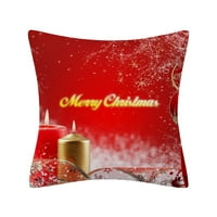Božićni jastuk navlake navlake jastuk od sjajnog poliestera na kauč za bacanje jastuka