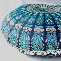 AWDENIO Domaći dekor okrugli boemski meditacijski jastuk pokrivač Osmanskog jastuka Jastučnica kauč