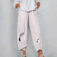 Žene nove hlače Dizajn Osjećaj ležernih sportova širokoj noga hlače Sive veličine XL