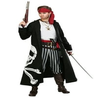 Pirate flag kapetan plus veličina muški kostim