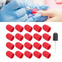 Poliranje noktiju brušenje glave, visoka čvrstoća jednostavna za ugradnju 0. 1in bušilica za nokte sitne brusne papire s osovinom za obradu noktiju crveno