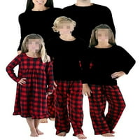 Peyakidsaa Family Božićni pidžami postavio je noćna odjeća za dugih rukava sa dugim rukavima