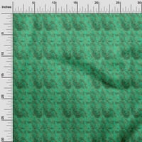Onuone pamučne svilene morske zelene tkanine Batik Šivenje zanatske projekte Tkanini otisci na širokoj