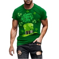 Muški dan St. Patrickov majica Lucky Clover Grafički pulover Plus Veličina Novost pulover kratkih rukava