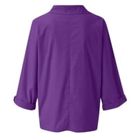 Rong Yun Ženske vrhove Dressy casual duksevi za ženske ženske bluze košulje casual labave košulje s