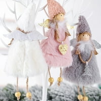 Anvazise božićna lutka Predivna djevojka anđela djevojke Xmas Tree Viseći ukrasi Party Ornament Pink