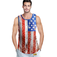 Četvrti jul Muška košulja TEE američka zastava USA zastava 4. jula Eagle majica bez rukava za majicu