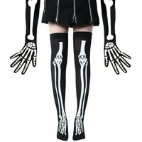 Hemoton Pair Halloween Bone rukavice Cosplay lobanje kostur kostiju rukavice Horror Halloween Party