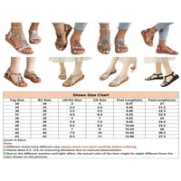 Oucaili ženske haljine cipele za cipele sa sandale za obnavljanje sandala Strappy Beach Sandal Comfort
